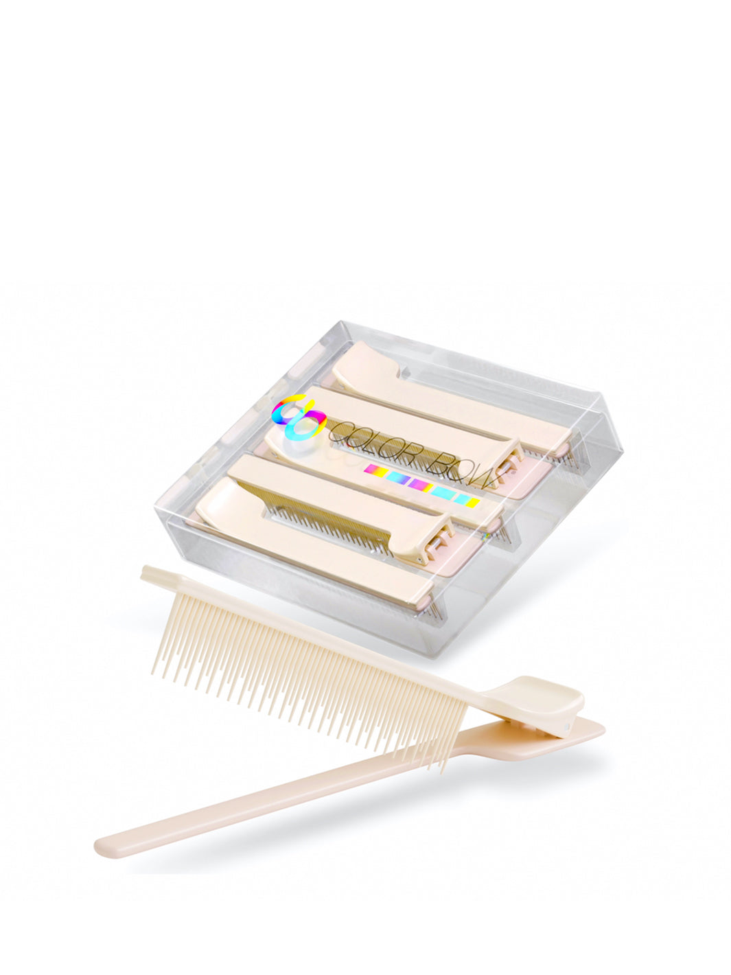 Color Bow Clip Comb - 5 Pack