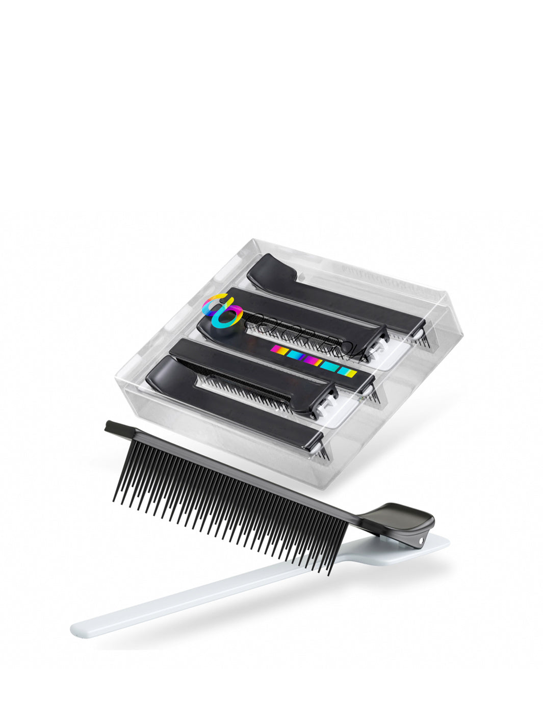 Color Bow Clip Comb - 5 Pack