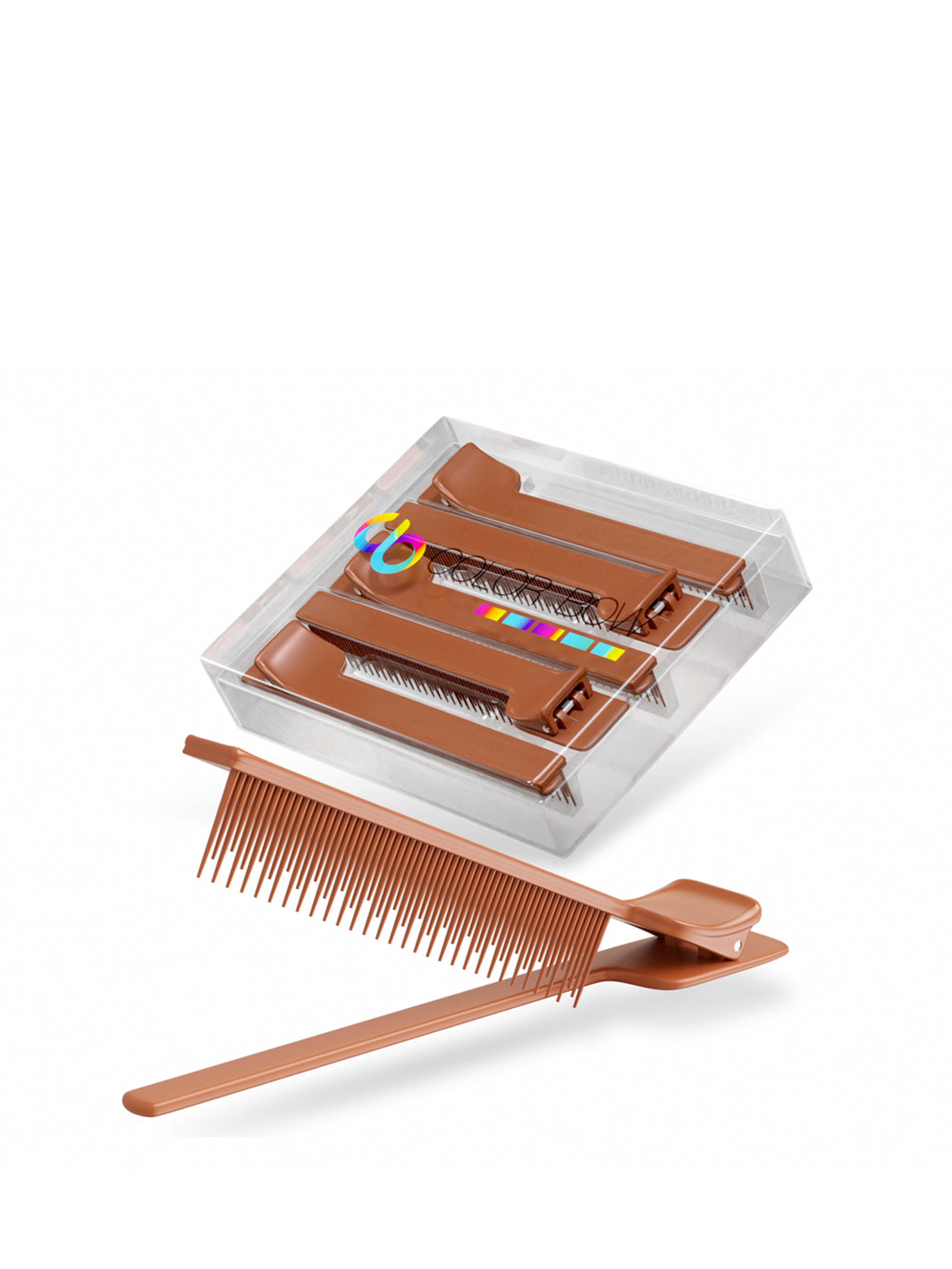 Color Bow Clip Comb - 5 Pack