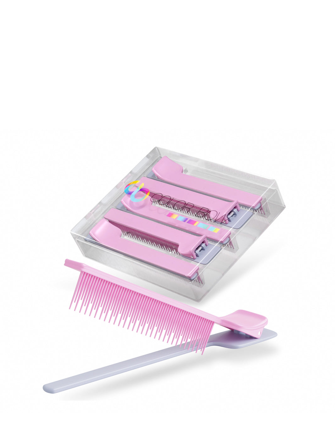 Color Bow Clip Comb - 5 Pack