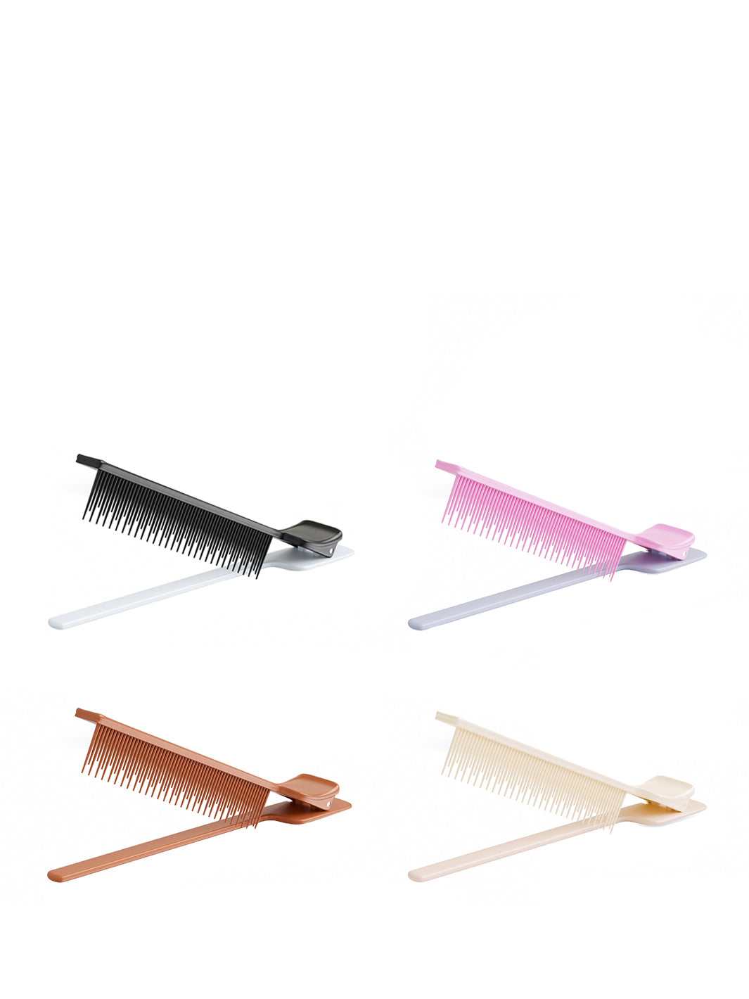 Color Bow Clip Comb - 5 Pack