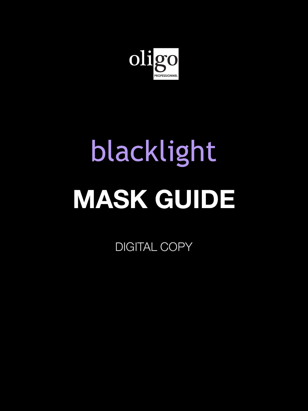 Oligo Blacklight Masks Guide (digital copy)