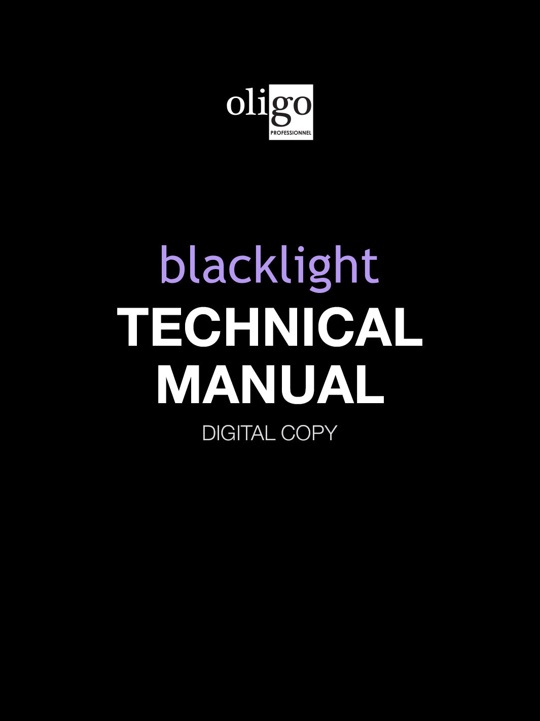 Oligo Blacklight Technical Manual  (digital copy)