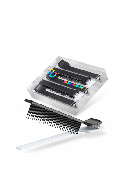 Color Bow Clip Comb - 5 Pack