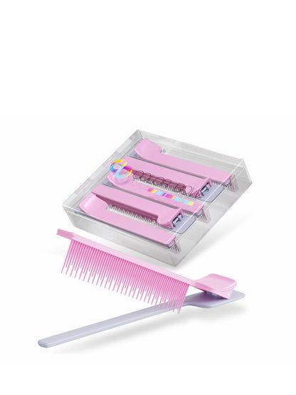 Color Bow Clip Comb - 5 Pack